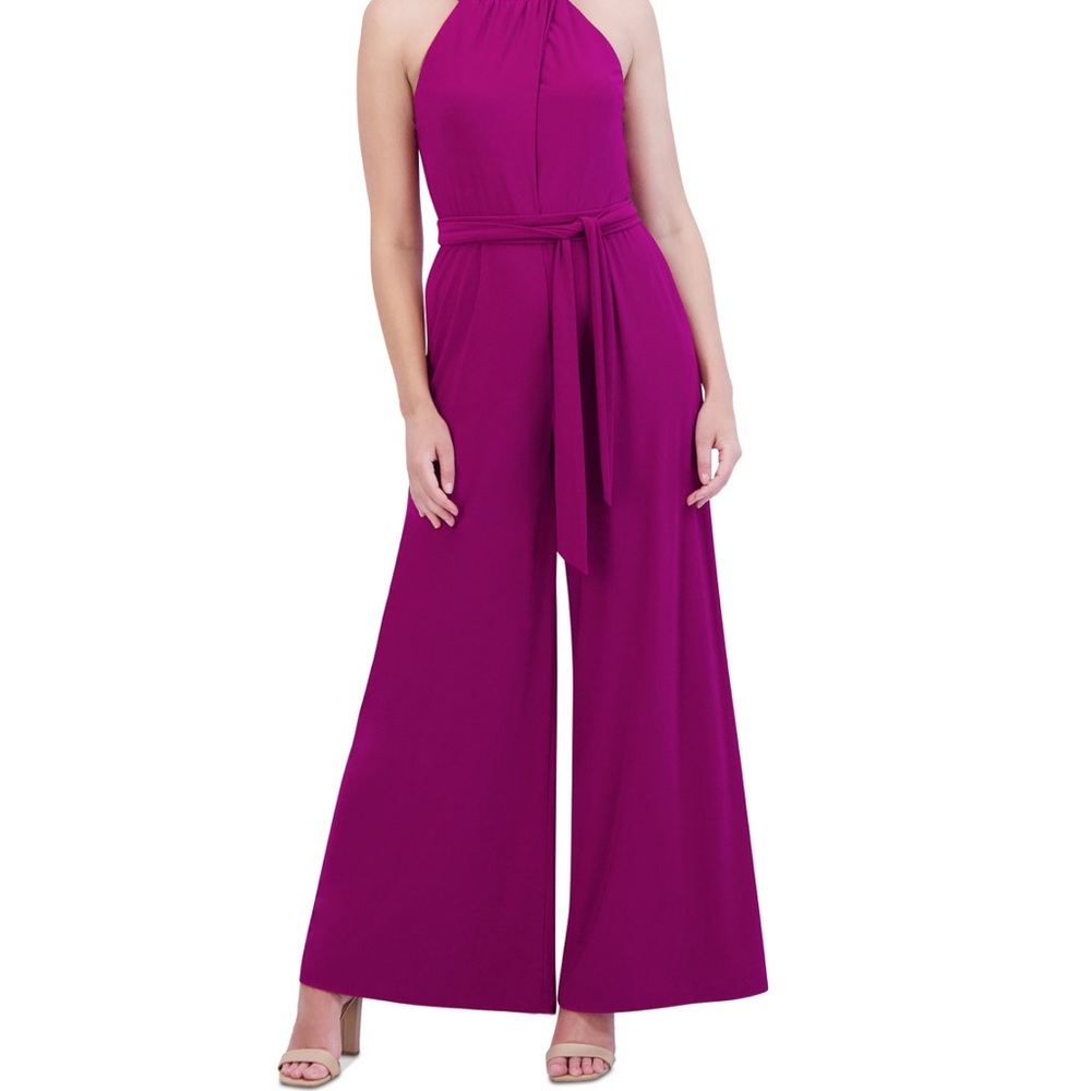 Vince Camuto Fuchsia Halter Jumpsuit